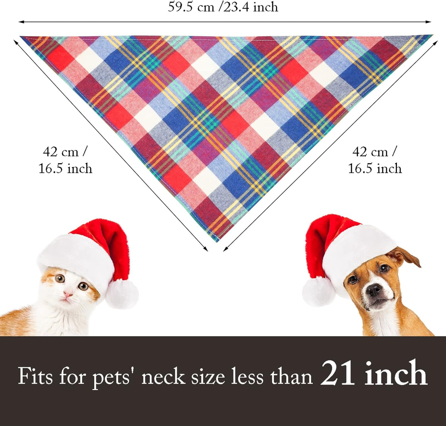 12 Piece Dog Bandanas Plaid Dog Scarf Pet Triangle Bibs Adjustable Accessories Bulk Kerchief Buffalo Plaid Bandanas Decor for Small or Medium Cat Dog Pet (Lattice Graphic) - Premium from Ninez Designz - Just $25! Shop now at Ninez Designz