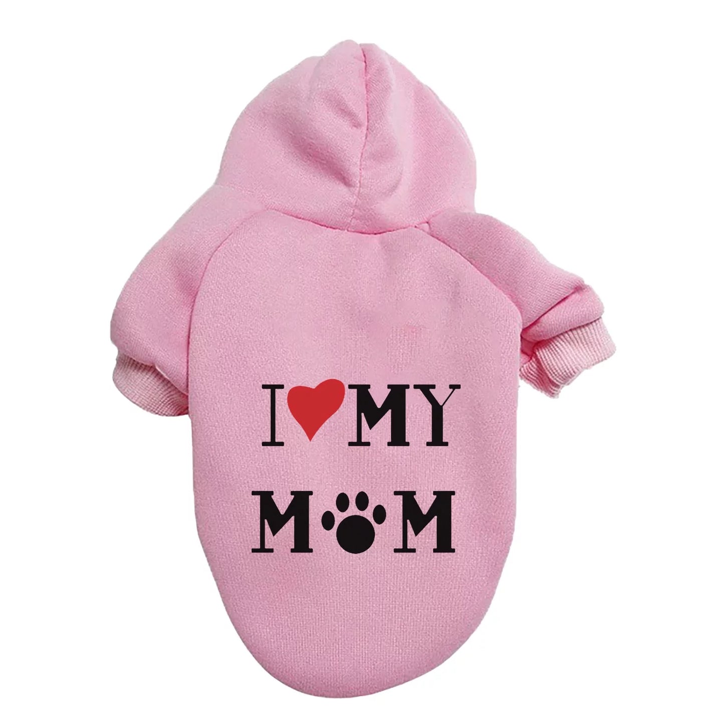Cute Puppy Sweatshirt Winter Warm Hoodies Pet Pullover Small Cat Dog Outfit Dog Christmas Pet Apparel Clothes A1-Pink 9XL - Premium from Ninez Designz - Just $15.12! Shop now at Ninez Designz