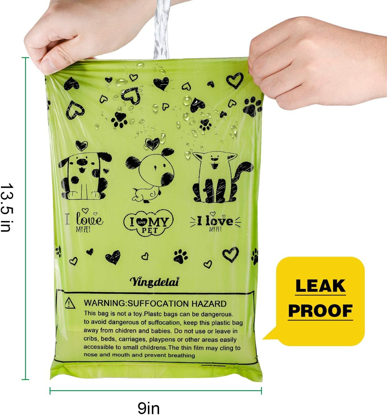 Biodegradable Dog Poop Bags: 720 Bags Extra Thick Strong Leak Proof Dog Waste Bags for Dogs with 1 Dispenser (4 Mixed Colors Green Blue Yellow Pink) -Scented - Premium from Ninez Designz - Just $26.28! Shop now at Ninez Designz