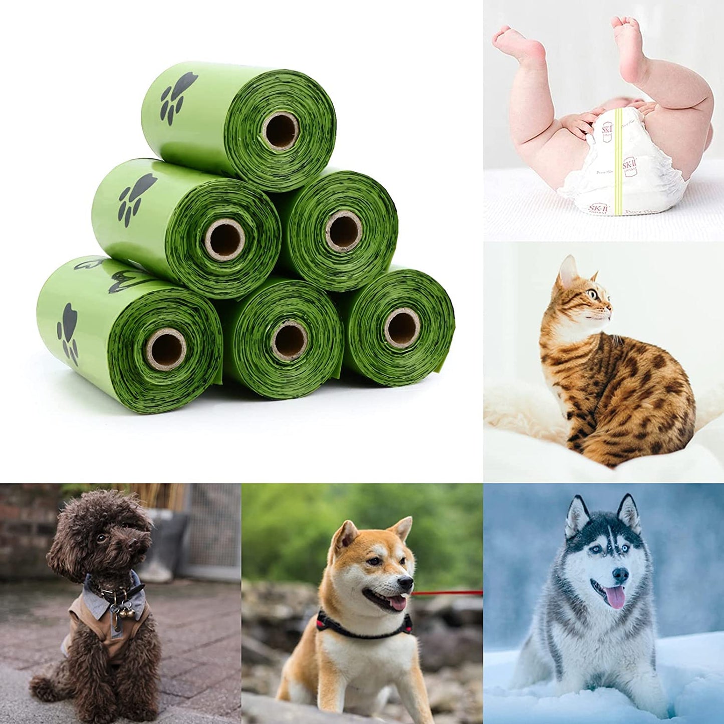 Biodegradable Dog Poop Bags: 720 Bags Extra Thick Strong Leak Proof Dog Waste Bags for Dogs with 1 Dispenser (4 Mixed Colors Green Blue Yellow Pink) -Scented - Premium from Ninez Designz - Just $26.28! Shop now at Ninez Designz