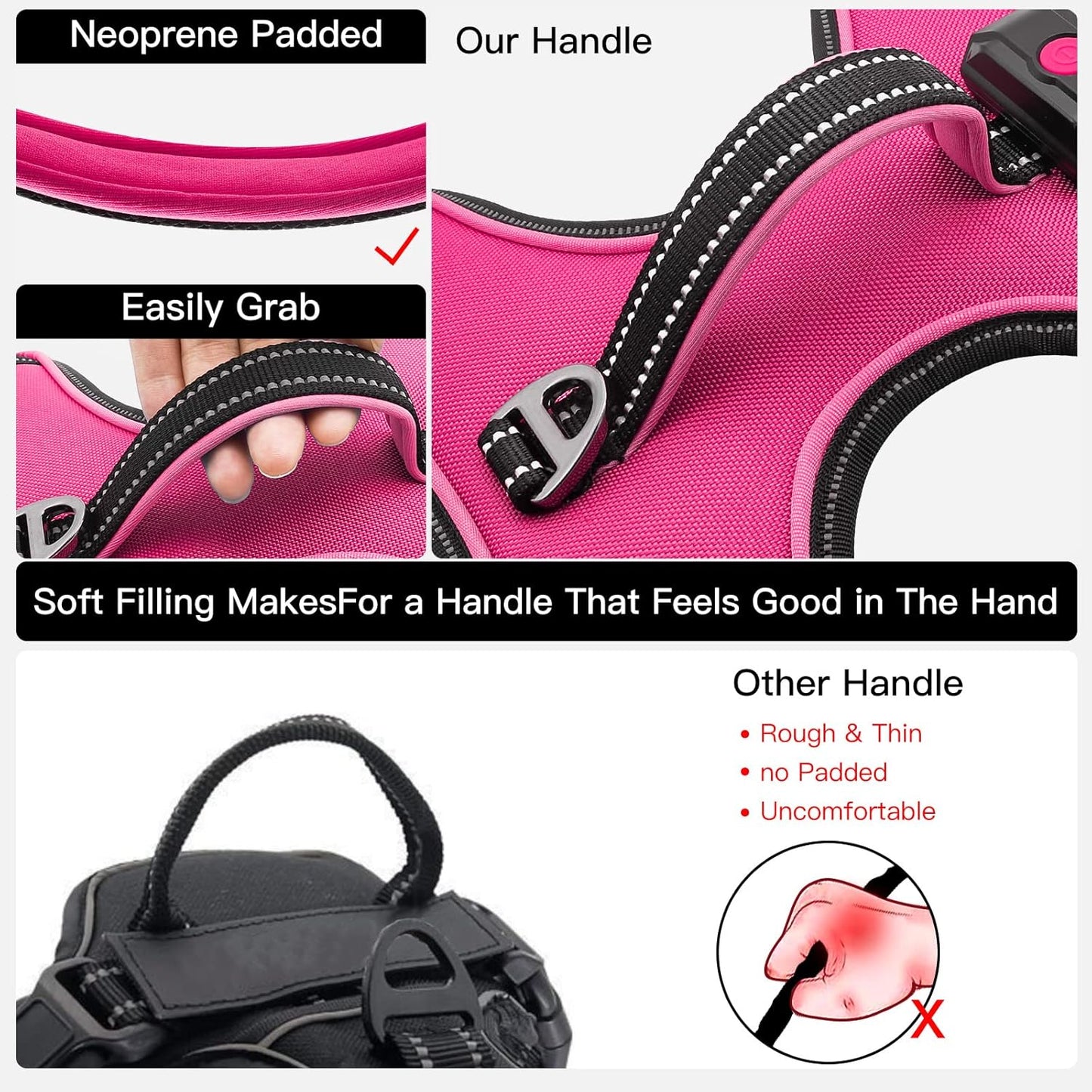LED Dog Harness- Durable Light up Dog Harness, Reflective Dog Harness Light, Adjustable LED Dog Coat for Small, Medium and Large Dogs (X-Large, Pink) - Premium from Ninez Designz - Just $18.85! Shop now at Ninez Designz
