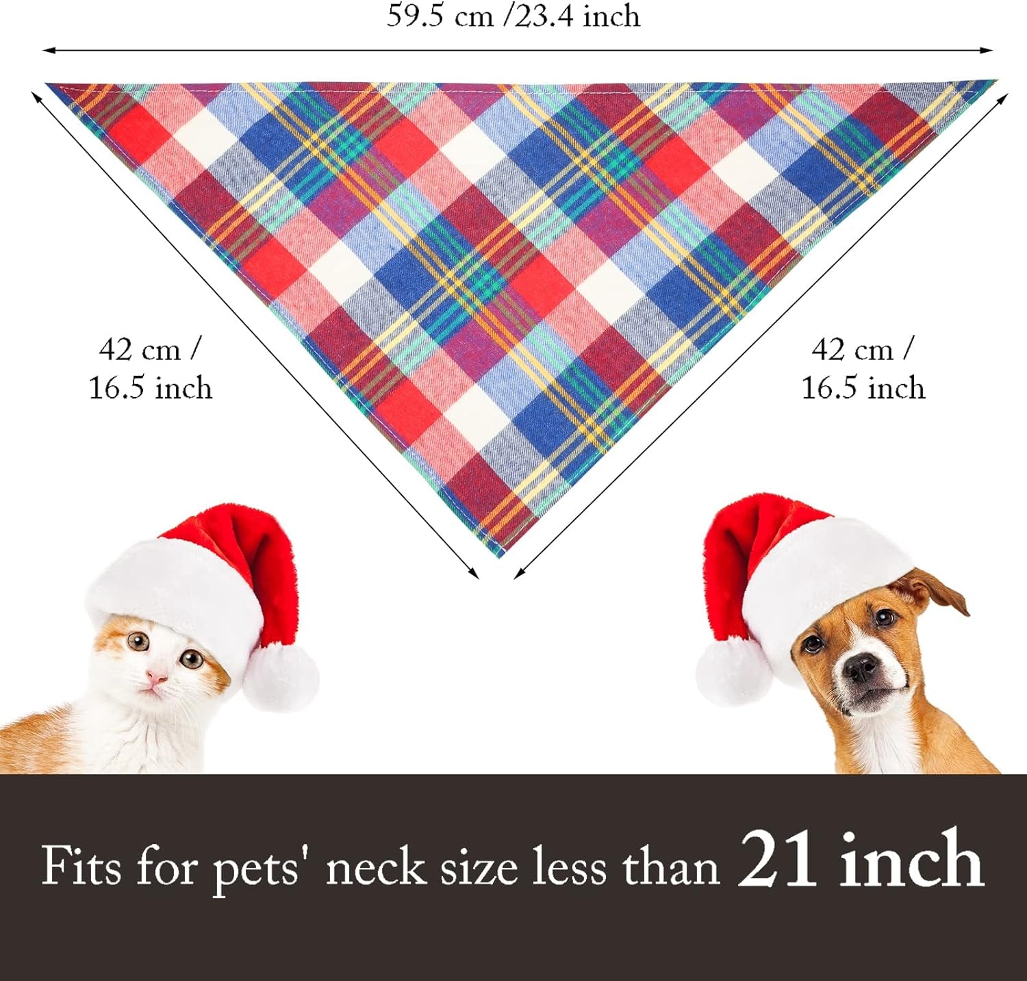 12 Piece Dog Bandanas Plaid Dog Scarf Pet Triangle Bibs Adjustable Accessories Bulk Kerchief Buffalo Plaid Bandanas Decor for Small or Medium Cat Dog Pet (Lattice Graphic) - Premium  from Ninez Designz - Just $25! Shop now at Ninez Designz