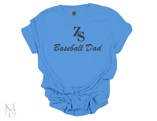 ZONE SELECT Baseball Dad T-shirt - Premium T-Shirt from Ninez Designz Custom Creations LLC - Just $20! Shop now at Ninez Designz