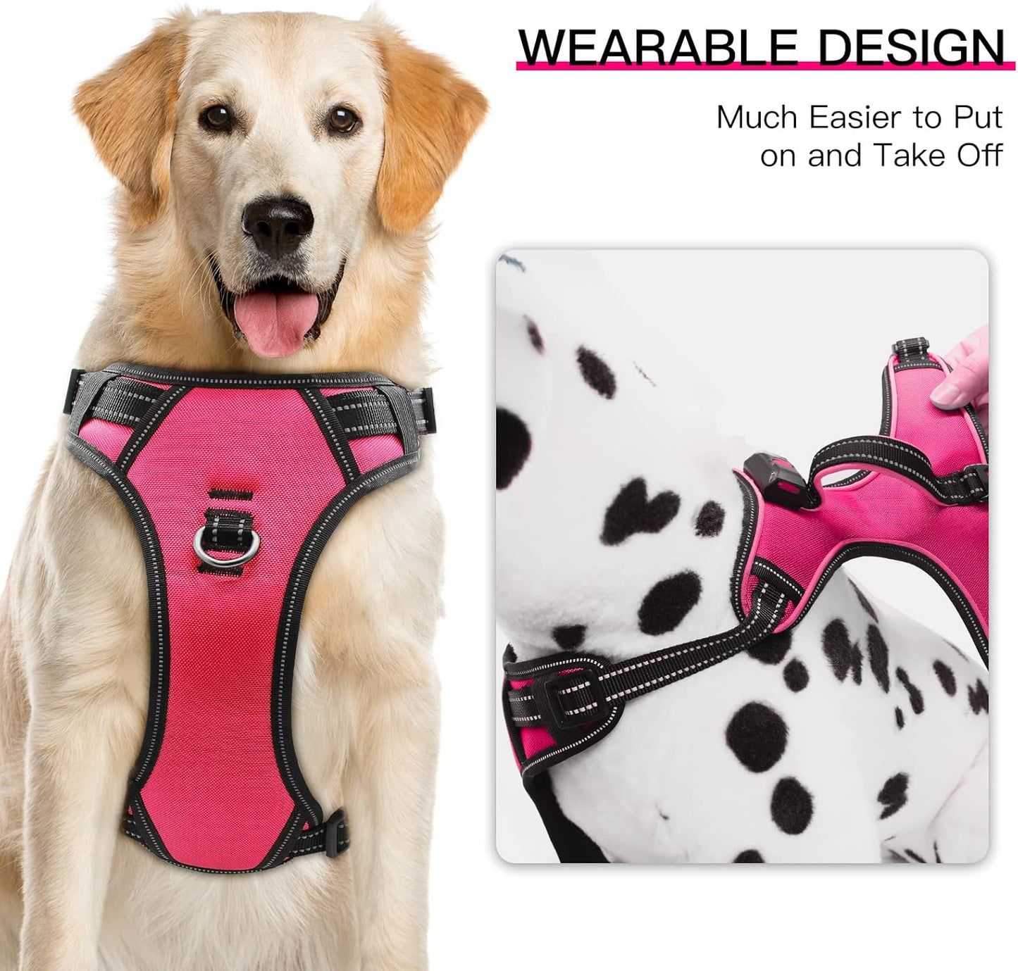 LED Dog Harness- Durable Light up Dog Harness, Reflective Dog Harness Light, Adjustable LED Dog Coat for Small, Medium and Large Dogs (X-Large, Pink) - Premium  from Ninez Designz - Just $18.85! Shop now at Ninez Designz