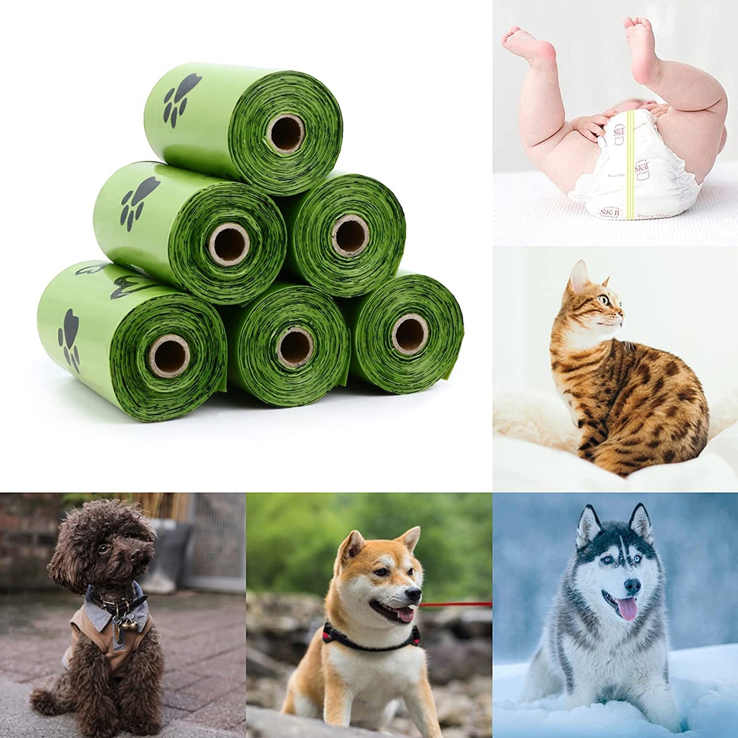 Biodegradable Dog Poop Bags: 720 Bags Extra Thick Strong Leak Proof Dog Waste Bags for Dogs with 1 Dispenser (4 Mixed Colors Green Blue Yellow Pink) -Scented - Premium  from Ninez Designz - Just $26.28! Shop now at Ninez Designz