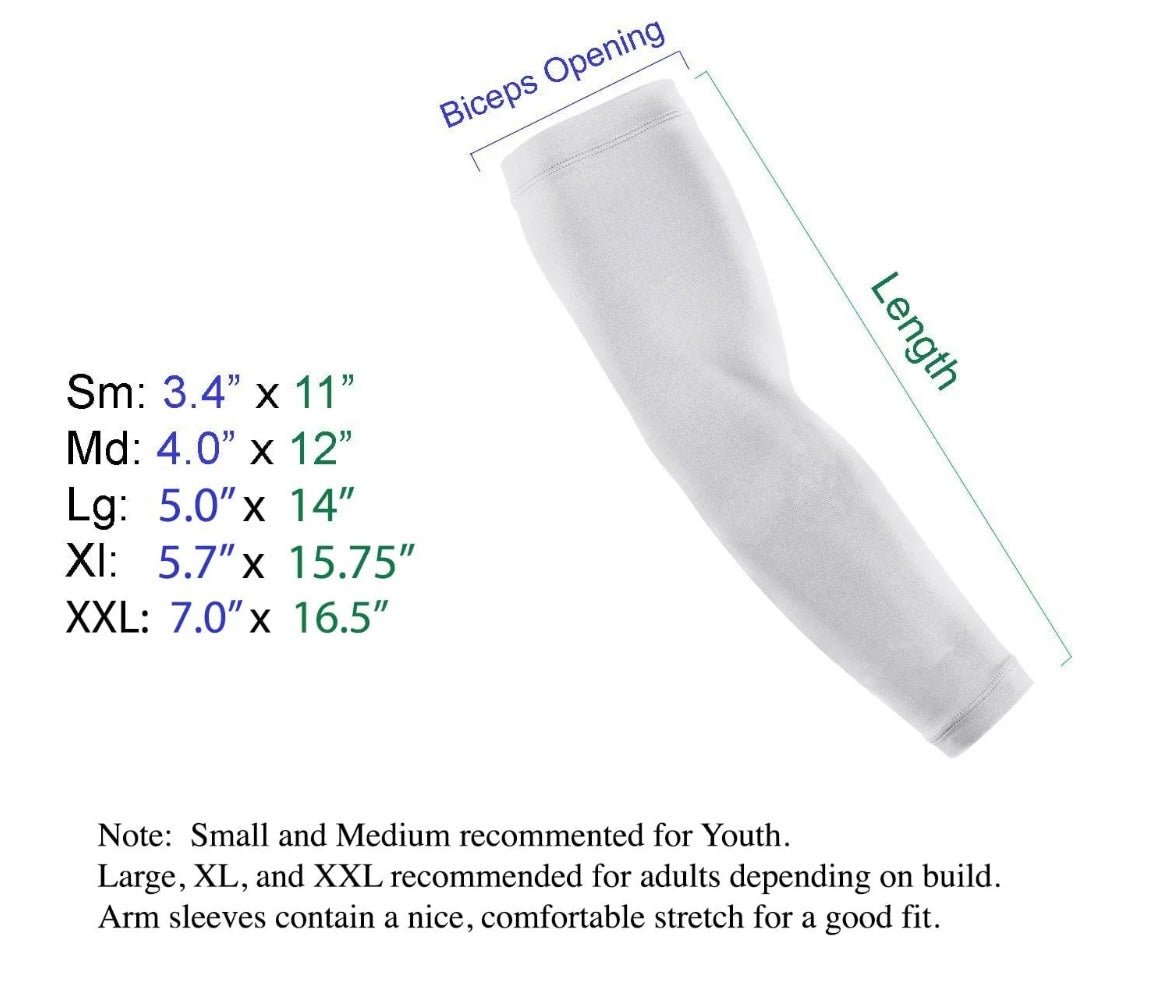Athletic Arm Sleeve - Compression Sleeve - Premium arm sleeve from Ninez Designz Custom Creations LLC - Just $15! Shop now at Ninez Designz